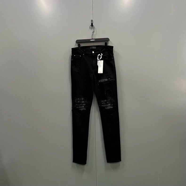 Amiri Amiri Black ripped slim fit jeans Size US 36 / EU 52 - 1 Thumbnail