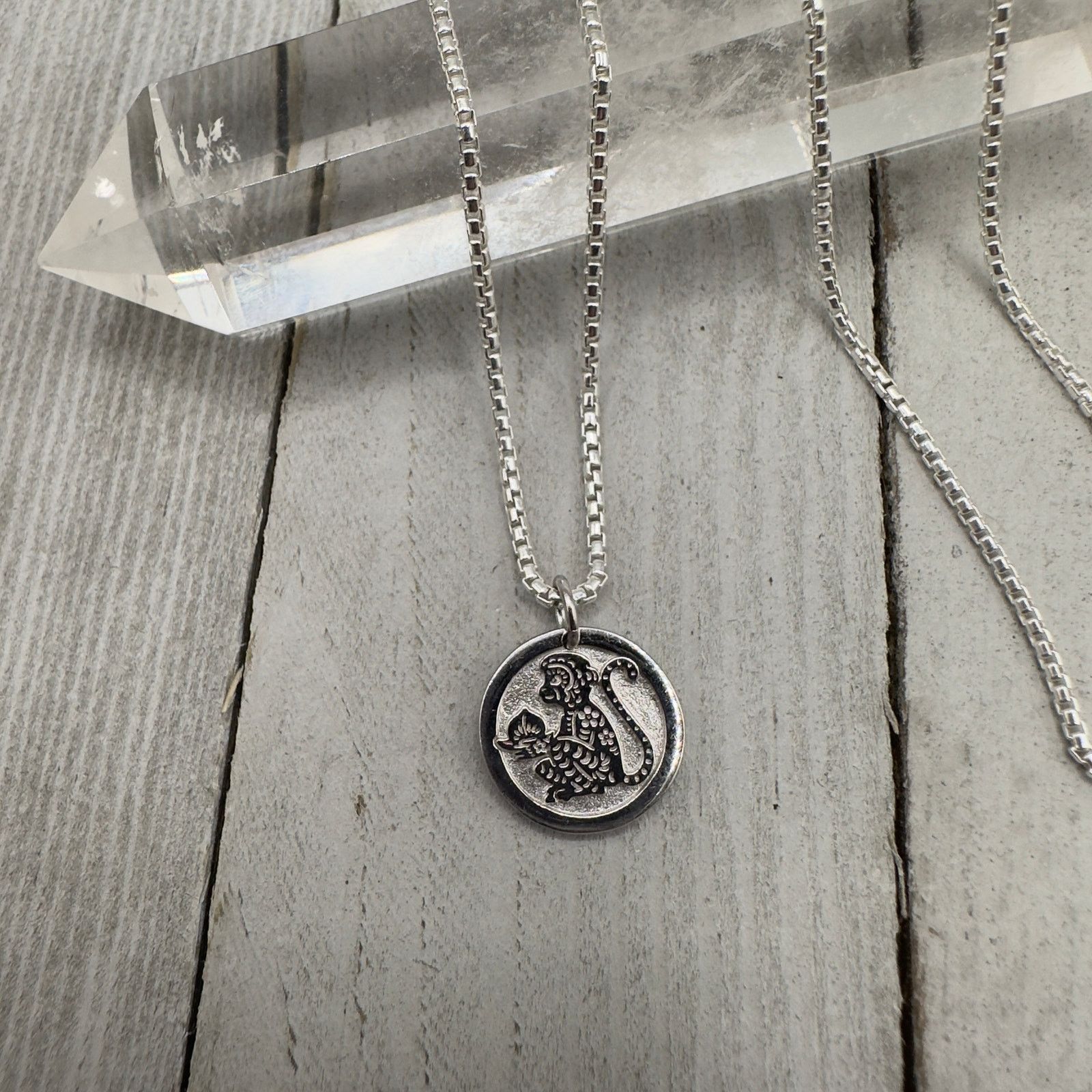 The Unbranded Brand Chinese Zodiac Monkey Pendant Necklace Sterling Silver Size ONE SIZE - 6 Thumbnail
