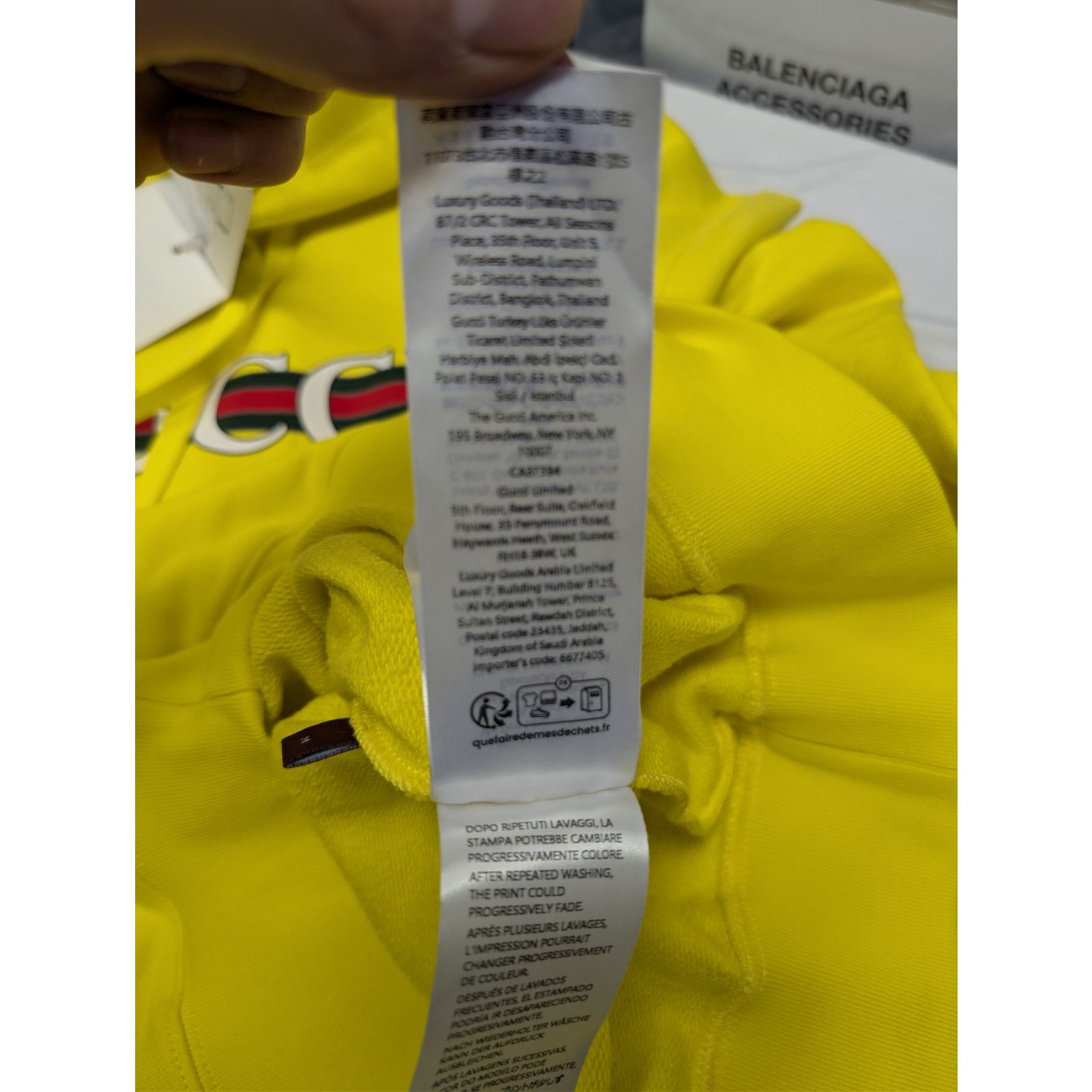 Gucci o1rshd1 Logo Sweatshirt Hoodie in Yellow Size US M / EU 48-50 / 2 - 22 Thumbnail