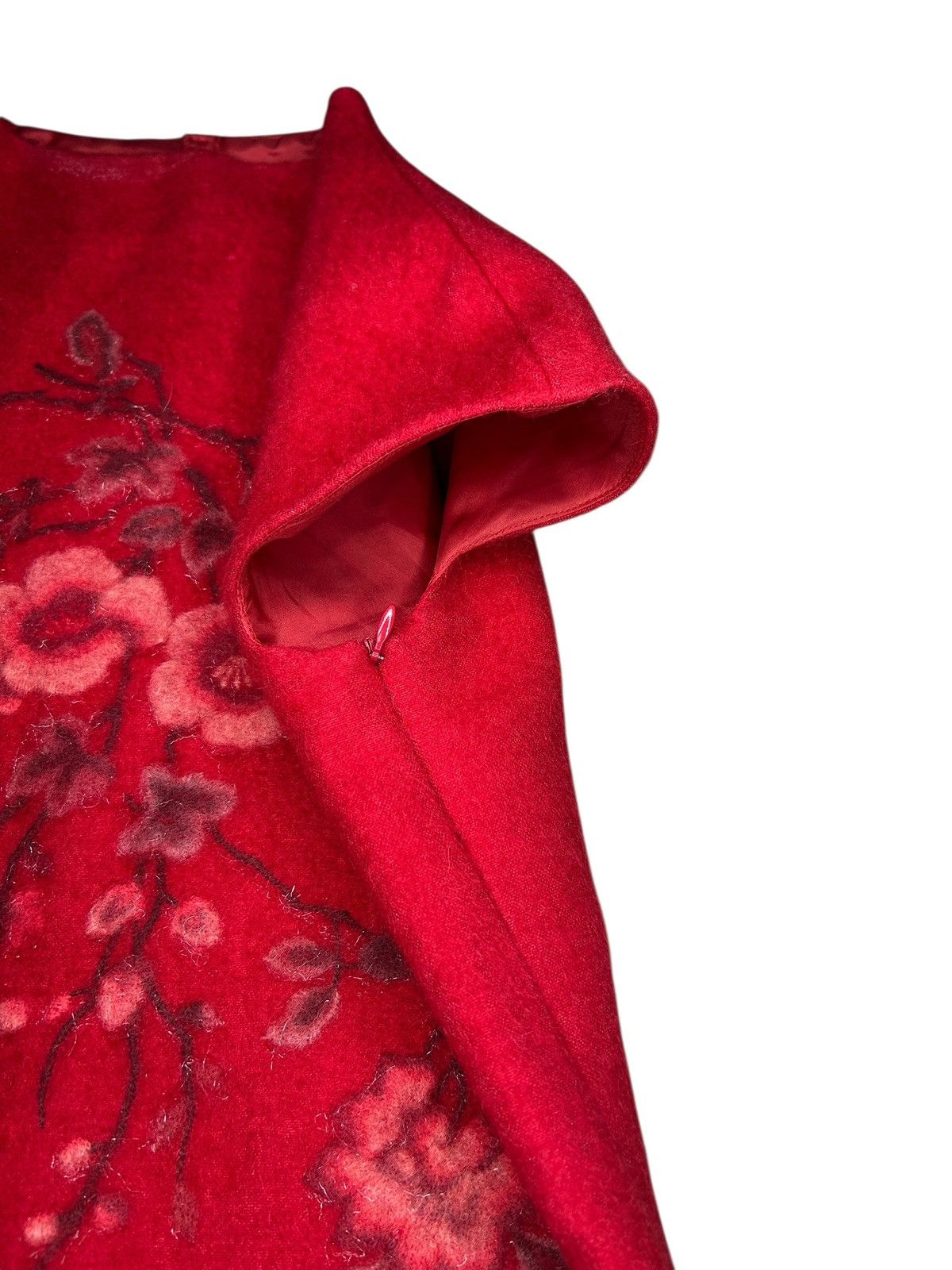 Vivienne Tam 90s Wool Floral Dress Size XS / US 0-2 / IT 36-38 - 6 Thumbnail
