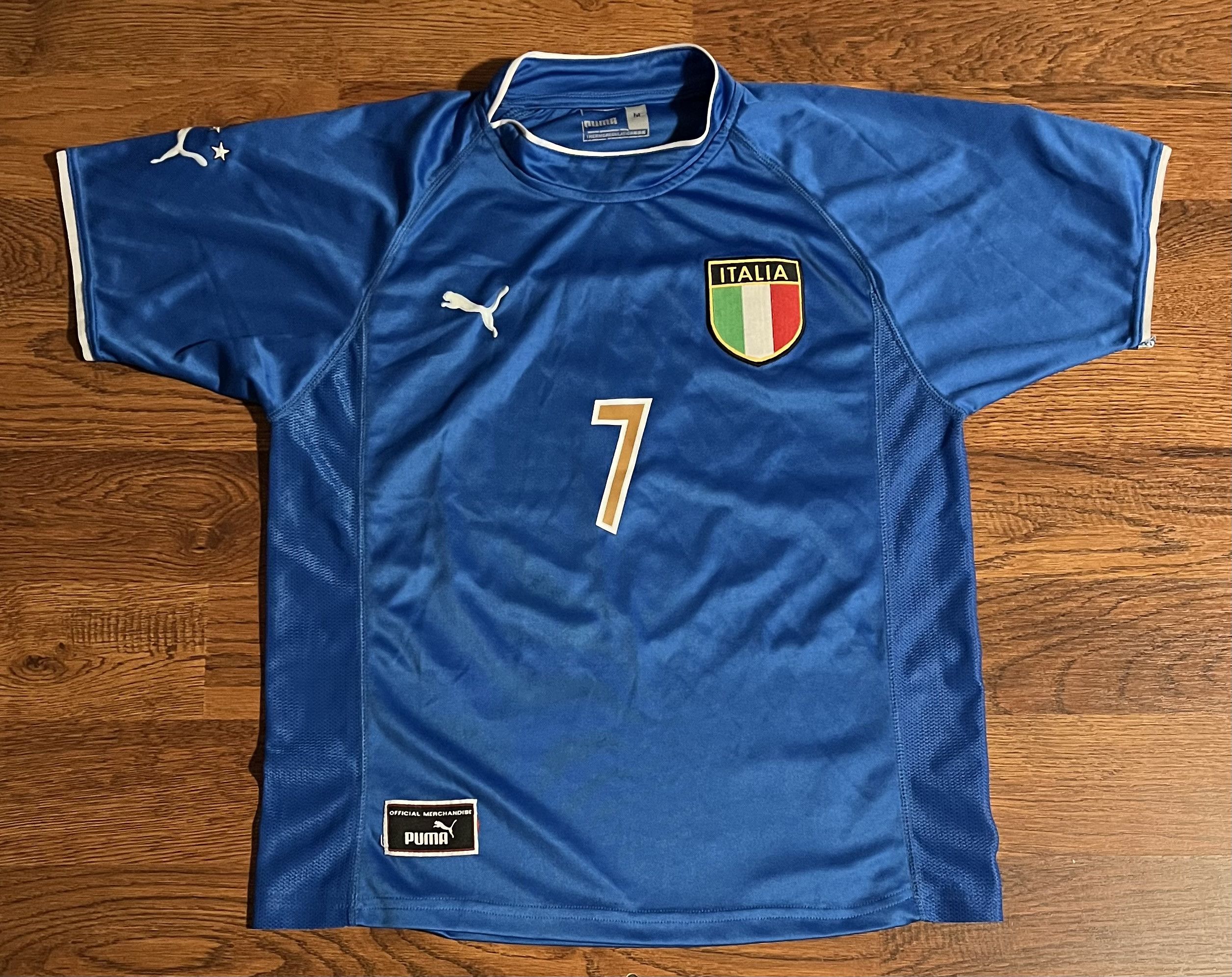 Puma Puma Italy Del Piero 7 Soccer Jersey FIGC Italia Home Shirt Size US M / EU 48-50 / 2 - 1 Thumbnail