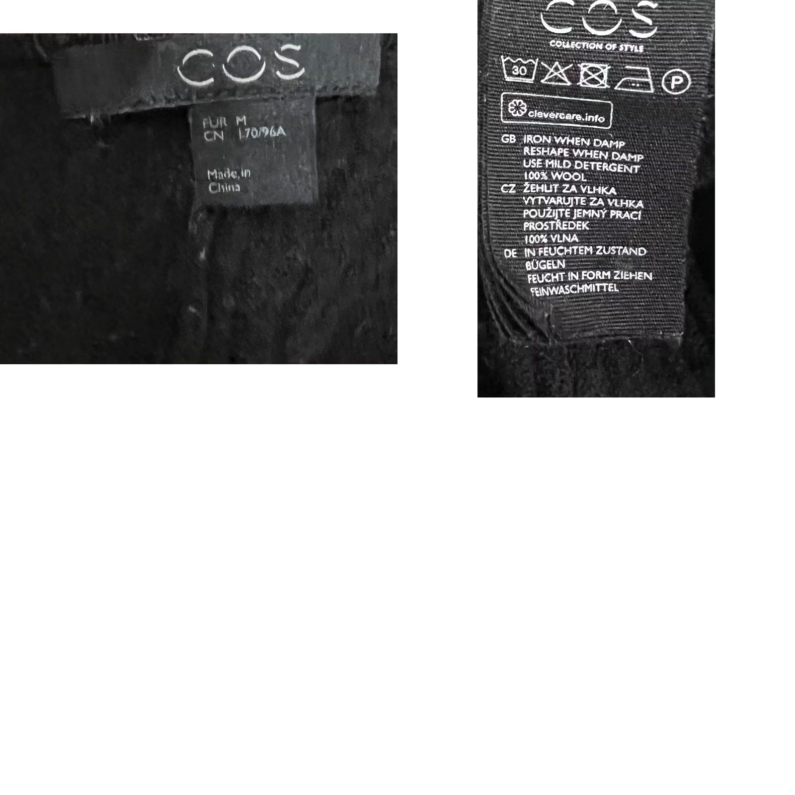 Cos COS Women's Black Wool Jumper Tunic Sweater - Ribbed Boat Neck Size M Size M / US 6-8 / IT 42-44 - 8 Thumbnail