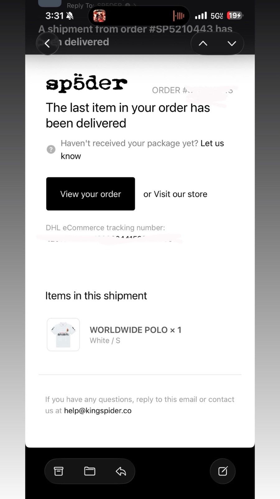 Sp5der Sp5der Worldwide Polo Size US S / EU 44-46 / 1 - 10 Thumbnail