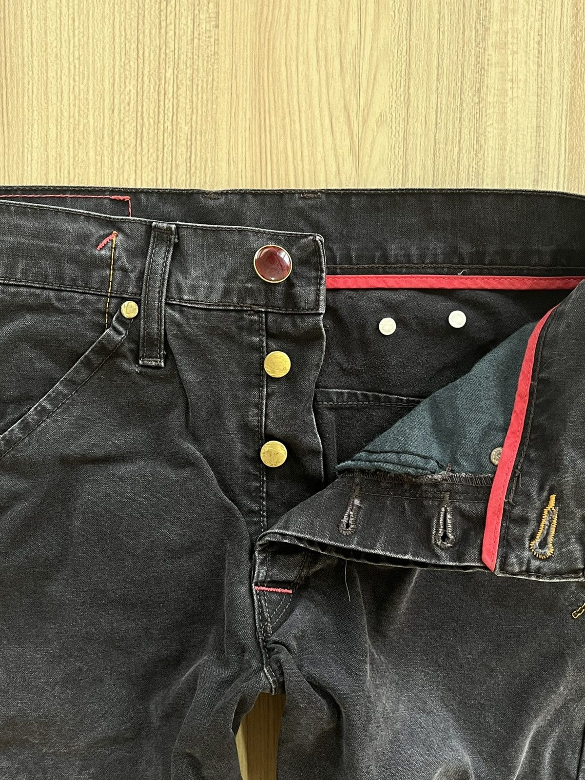 Levi's Levi’s Engineer Faded Black Jeans Size US 28 / EU 44 - 5 Thumbnail