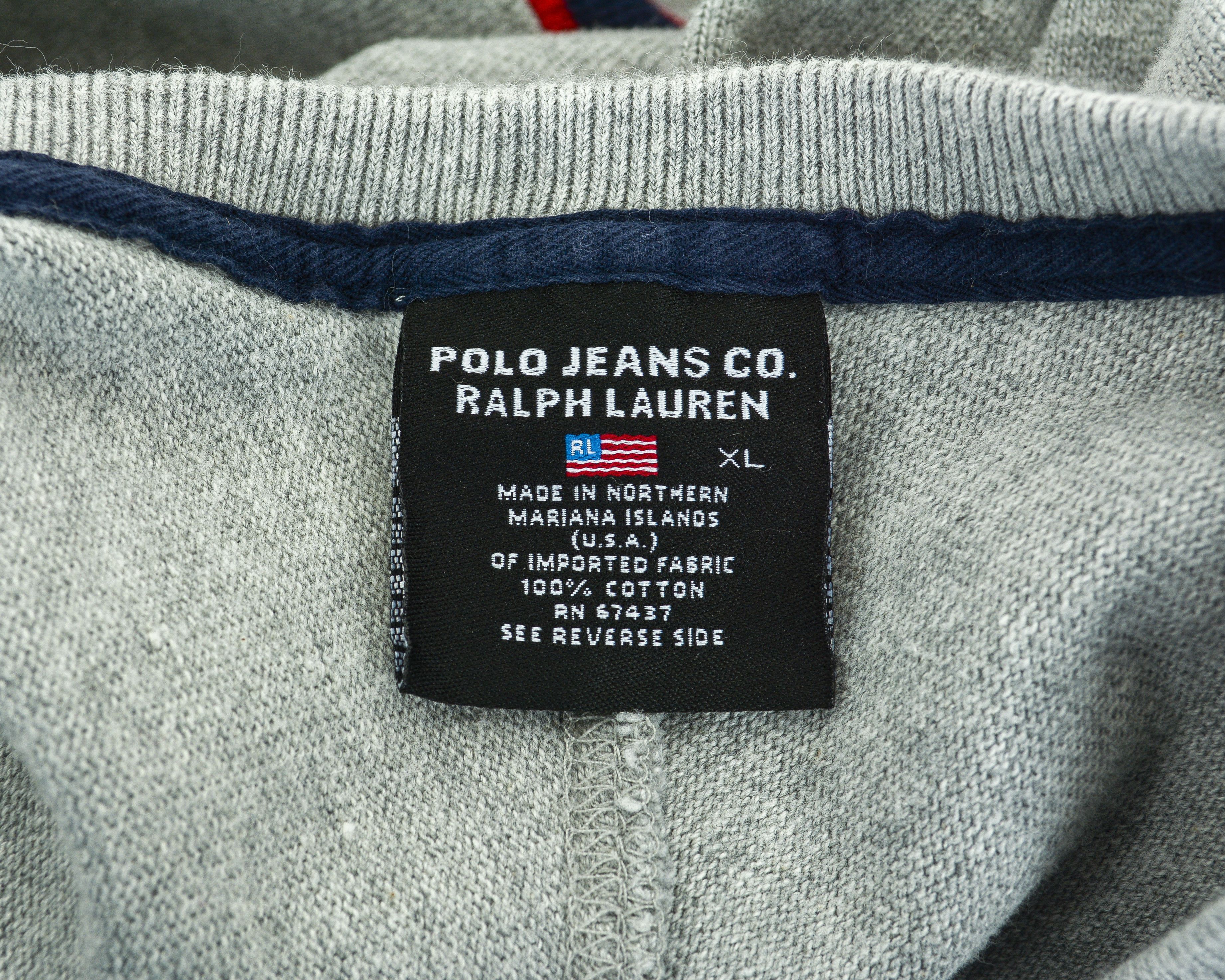Polo Ralph Lauren POLO JEANS Pullover Jumper Sweater V-Neck Sweatshirt Top Size US XL / EU 56 / 4 - 11 Thumbnail