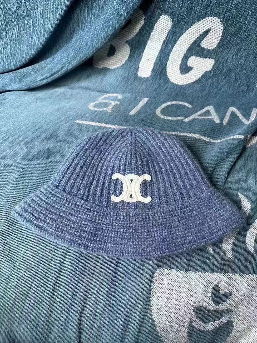 Celine celine cashmere blue fisherman hat Size ONE SIZE - 1 Thumbnail