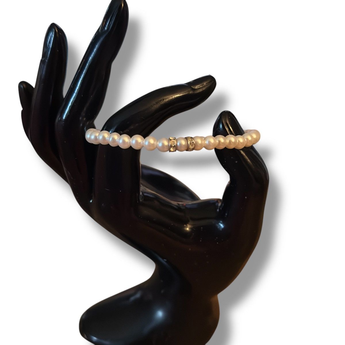 Vintage Vintage glass pearl bead bracelet Size ONE SIZE - 2 Thumbnail