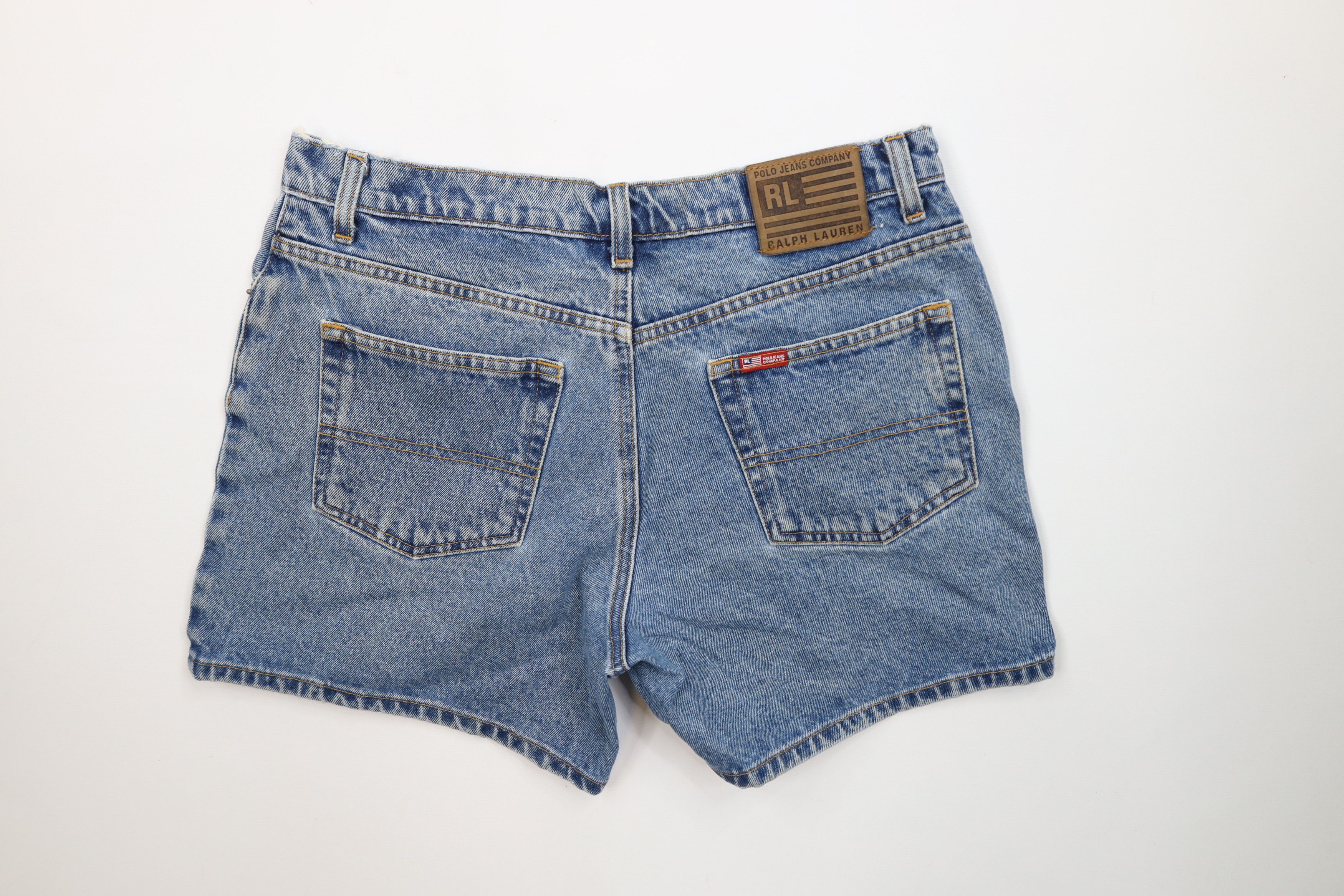 Ralph Lauren Vintage 90s Ralph Lauren Above Knee Denim Jean Shorts Jorts Size 30" / US 8 / IT 44 - 8 Thumbnail