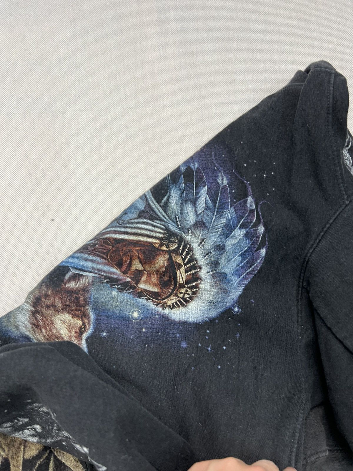 Vintage Hoodie Indian Wolf Rock Eagle vintage zipped Size US S / EU 44-46 / 1 - 4 Thumbnail