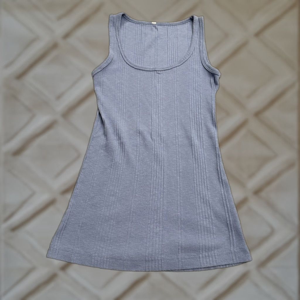 Jockey Jockey Ribbed Knit Tank Top Women's Small Purple Casual Scoop Neck Cotton Size S / US 4 / IT 40 - 1 Thumbnail