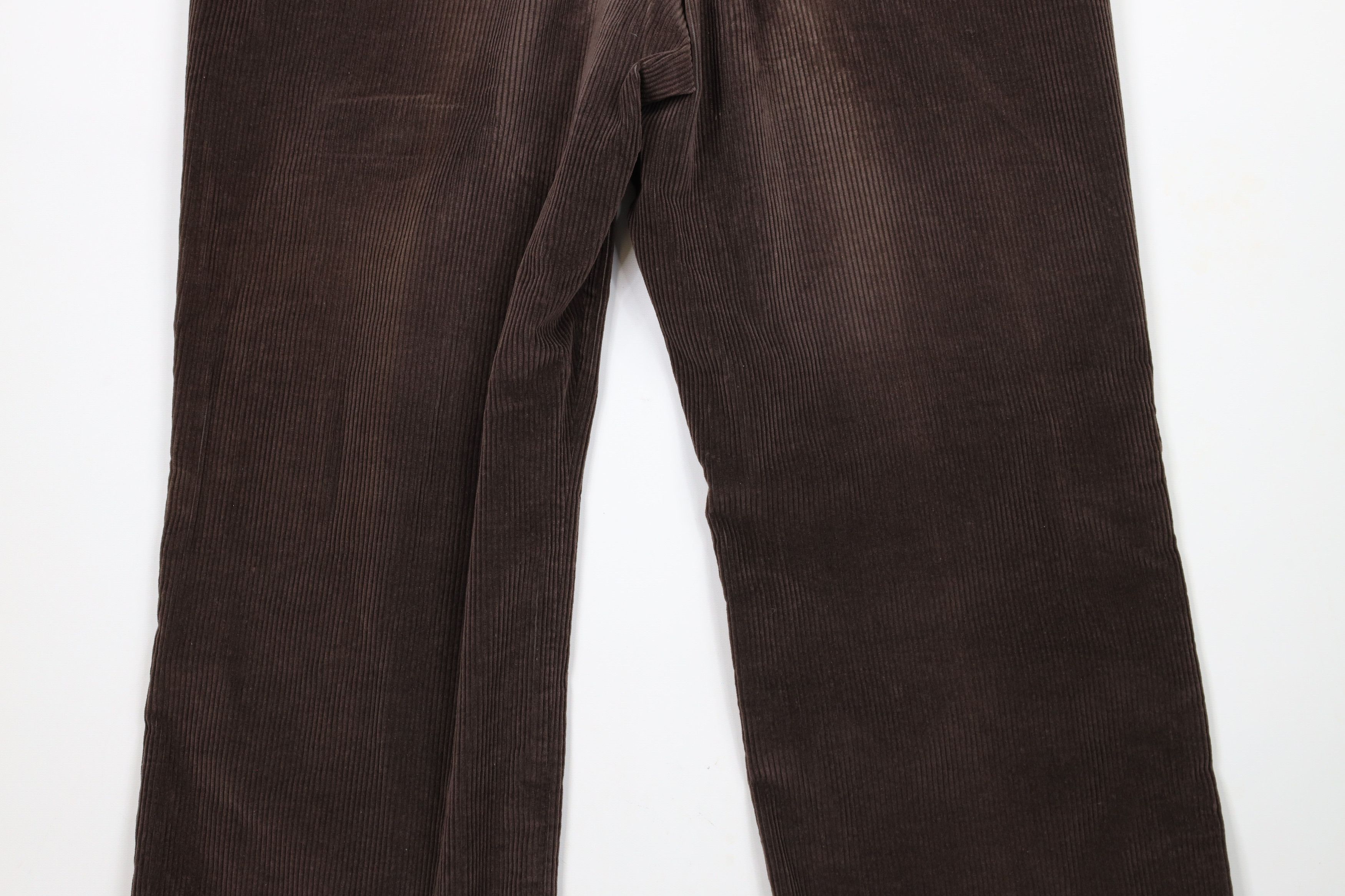 Vintage Vintage 90s Streetwear Wide Leg Corduroy Chino Pants Brown Size US 36 / EU 52 - 10 Thumbnail