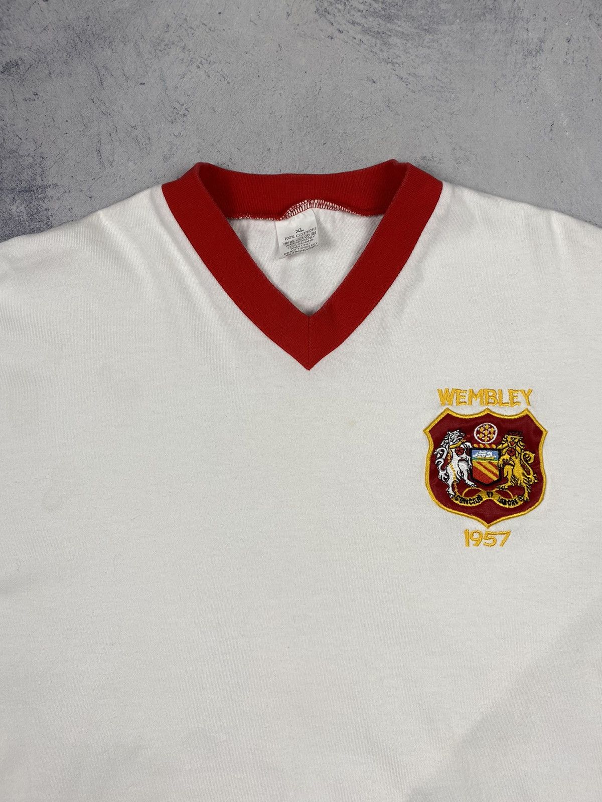 Vintage Vintage Wembley Manchester United 1957 Edwards 6 Jersey Size US XL / EU 56 / 4 - 5 Thumbnail