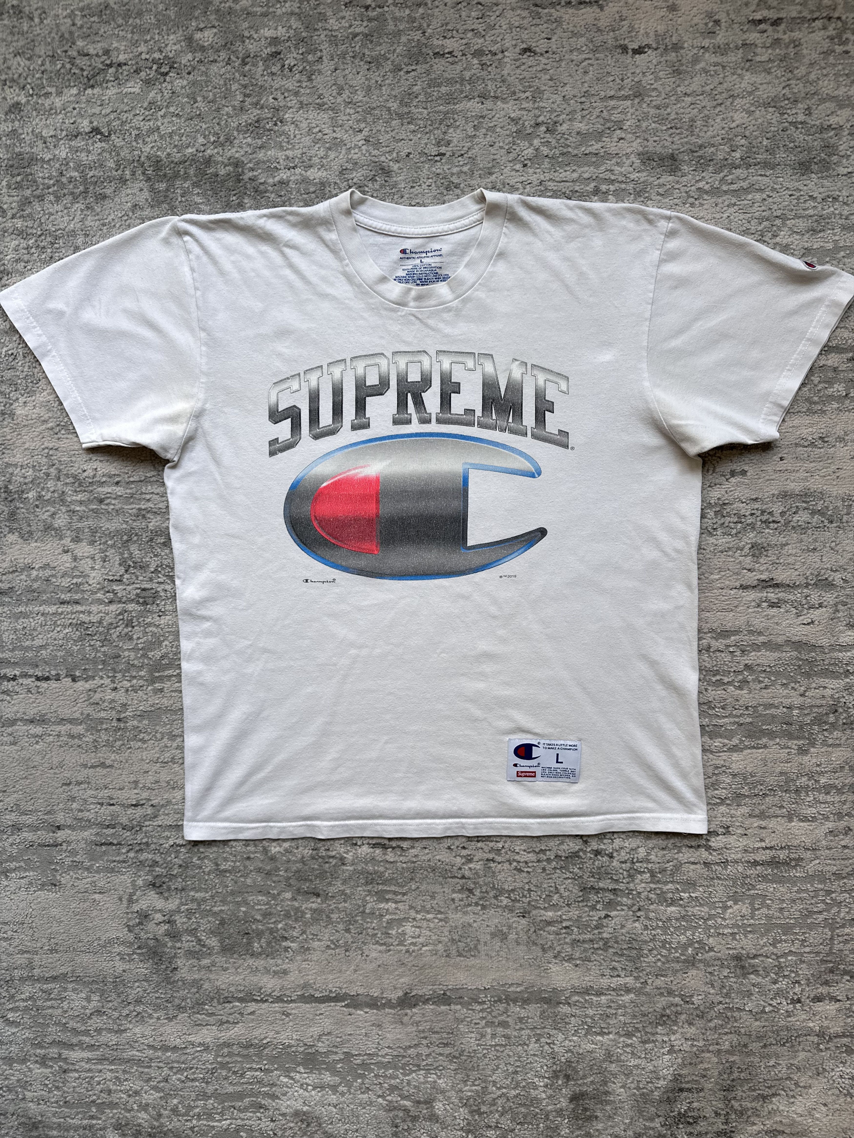 Champion × Supreme Supreme Champion t shirt Size US L / EU 52-54 / 3 - 1 Thumbnail