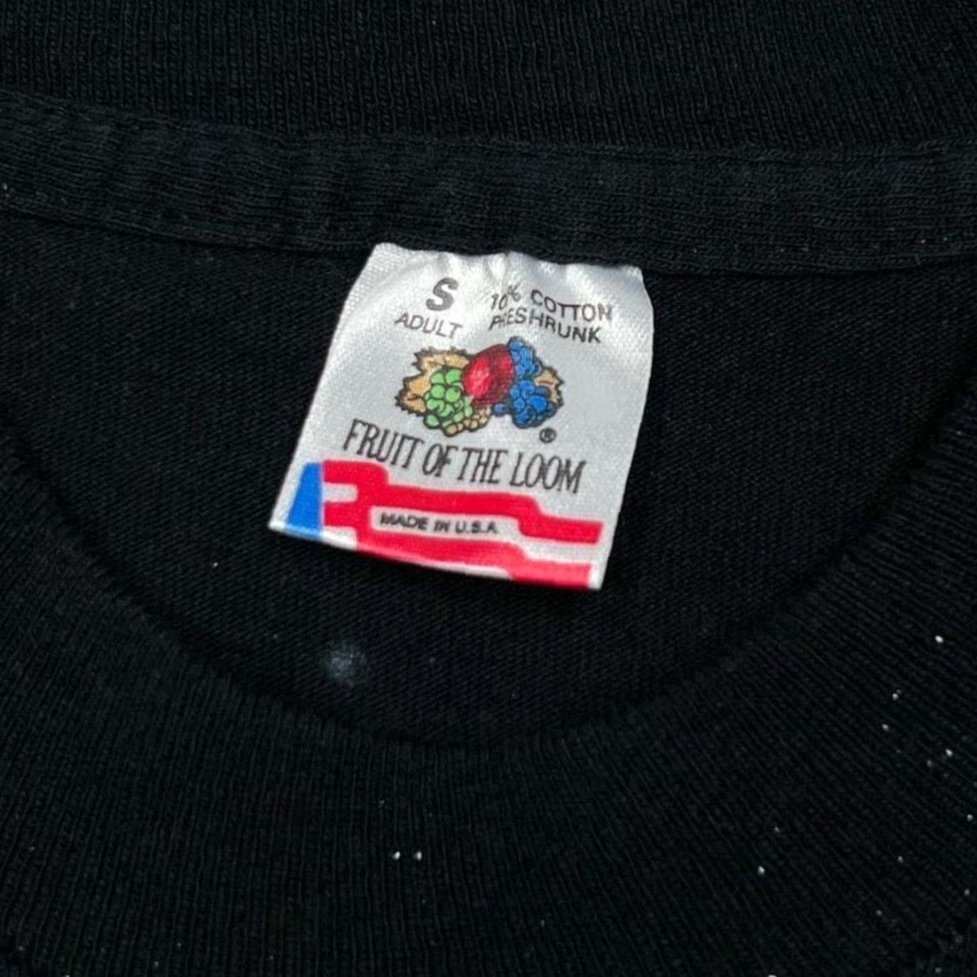 Fruit Of The Loom Vintage Kennedy Space Center Souvenir All-Over Print Single Stitch T-Shirt Small Black Mens Space 90s Graphic Front Back Shirt Size US S / EU 44-46 / 1 - 3 Thumbnail