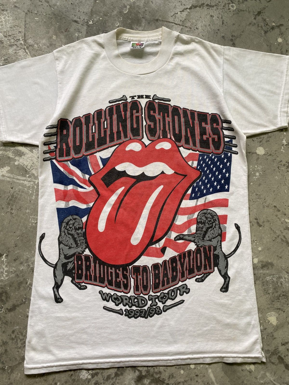 The Rolling Stones Vintage 90s The Rolling Stones Bridges To Babylon Album Tour Size US S / EU 44-46 / 1 - 2 Thumbnail