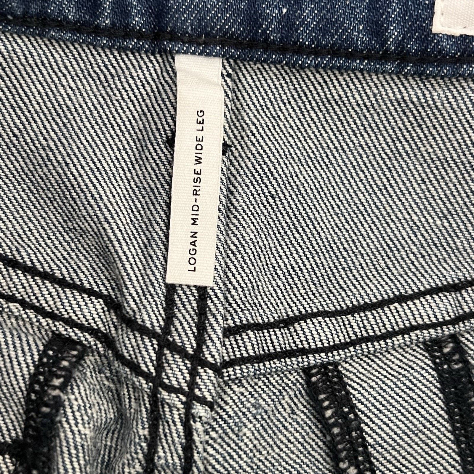 Rag & Bone rag and bone Jeans 25 Logan Mid-Rise Wide Leg Textured Size 25" / US 0 / IT 36 - 6 Thumbnail