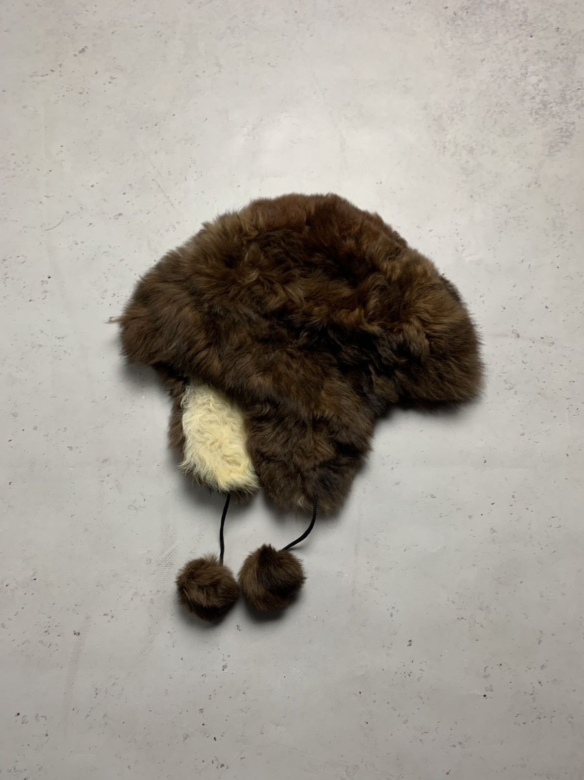 Japanese Brand Vintage Mask Fuzzy Faux Fur Trapper Ushanka Hat OS Size ONE SIZE - 1 Thumbnail