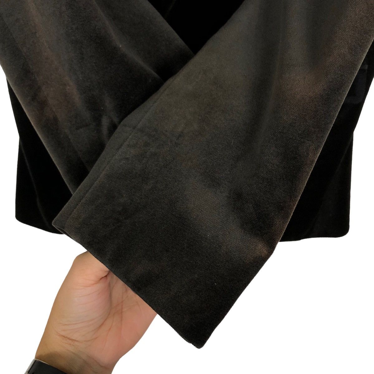 Black Barrett 90’s Black Barrett Neil Barrett Velvet Jacket Double Breast Size US M / EU 48-50 / 2 - 12 Thumbnail