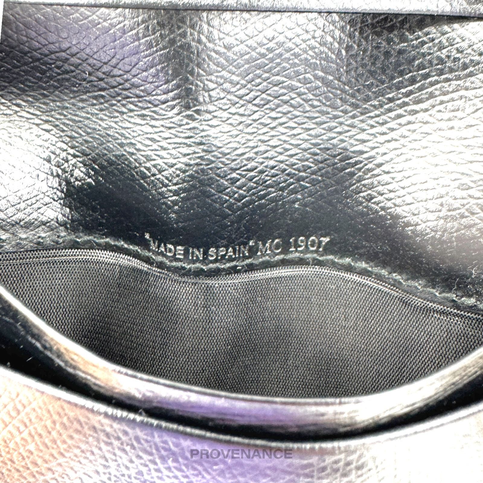 Dior 🔴 Christian Dior CD Card Wallet - Navy Grained Leather Size ONE SIZE - 7 Thumbnail