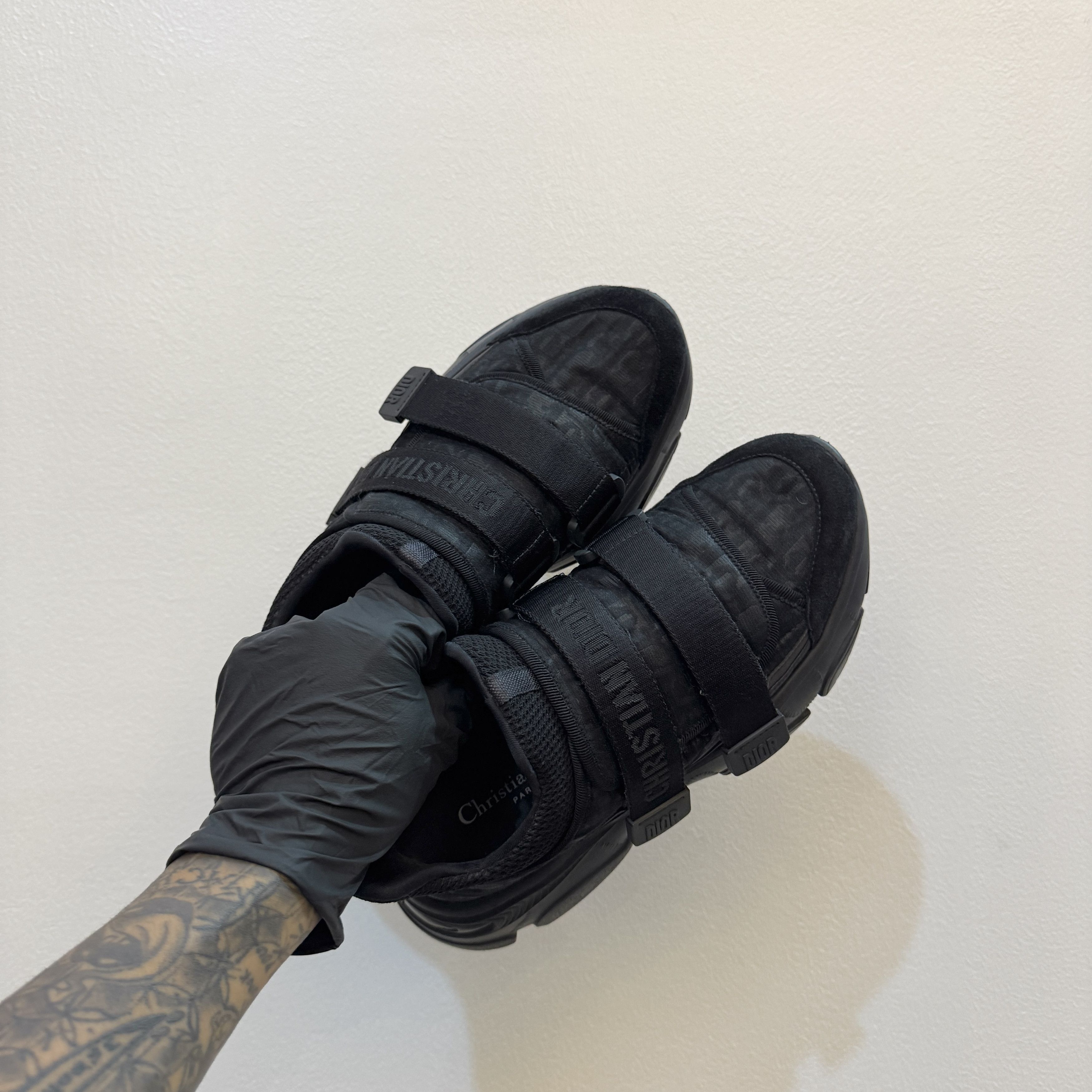 Christian Dior Monsieur Christian Dior Black Oblique Technical Fabric/suede D-Wander Size US 8 / IT 38 - 7 Thumbnail