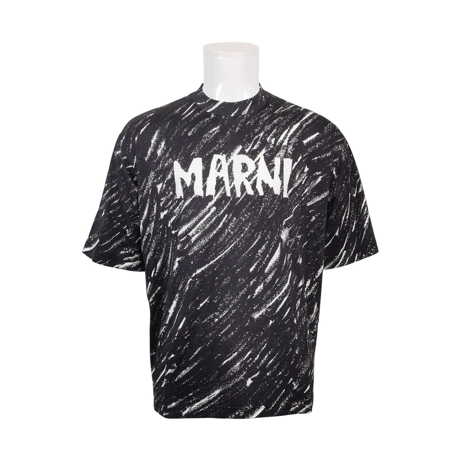 Marni Marni Scribble Logo T-Shirt EU 48 Size US M / EU 48-50 / 2 - 1 Thumbnail