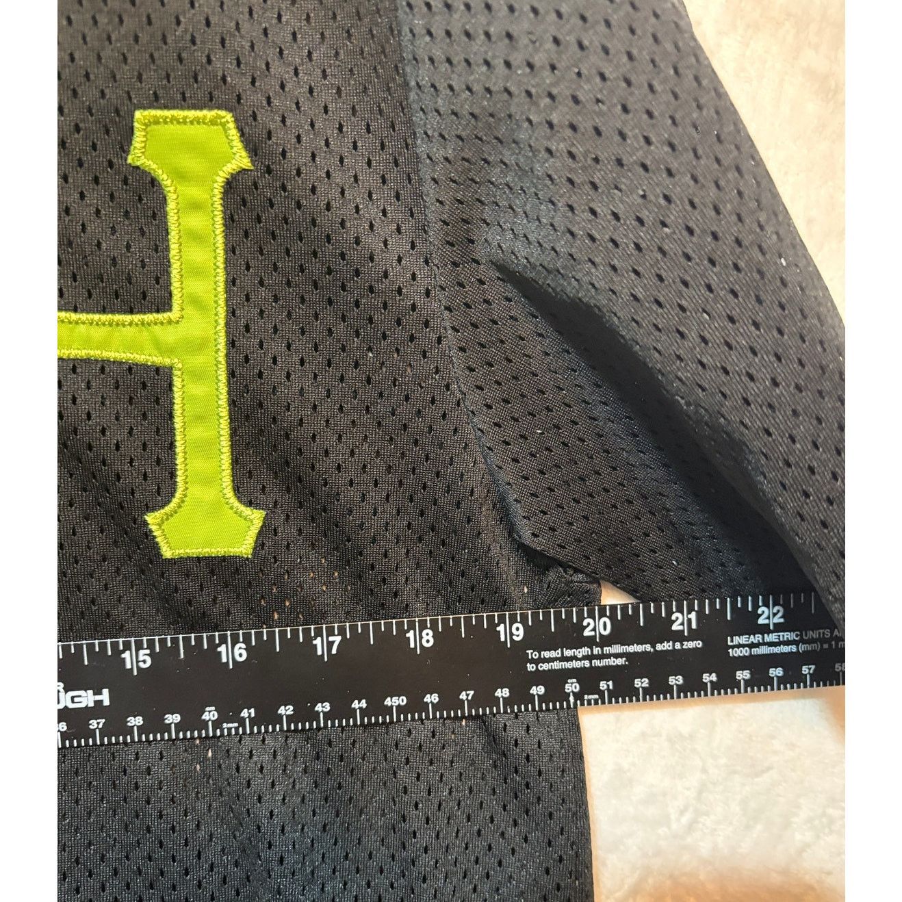 Huf HUF Men's Bronx Henley Black Mesh Baseball Jersey Shirt | S Size US S / EU 44-46 / 1 - 8 Thumbnail