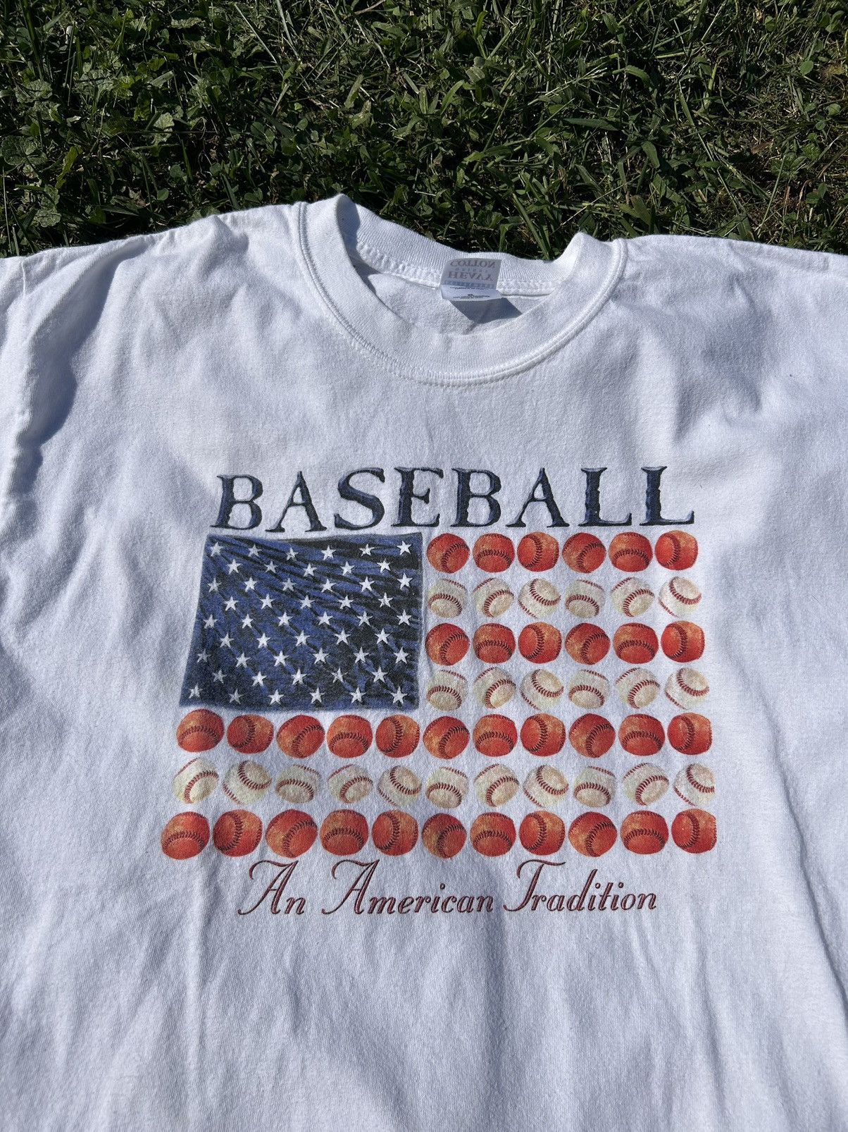 Gildan × MLB × Vintage 90s Oversized Baseball Tee Size US XL / EU 56 / 4 - 2 Thumbnail