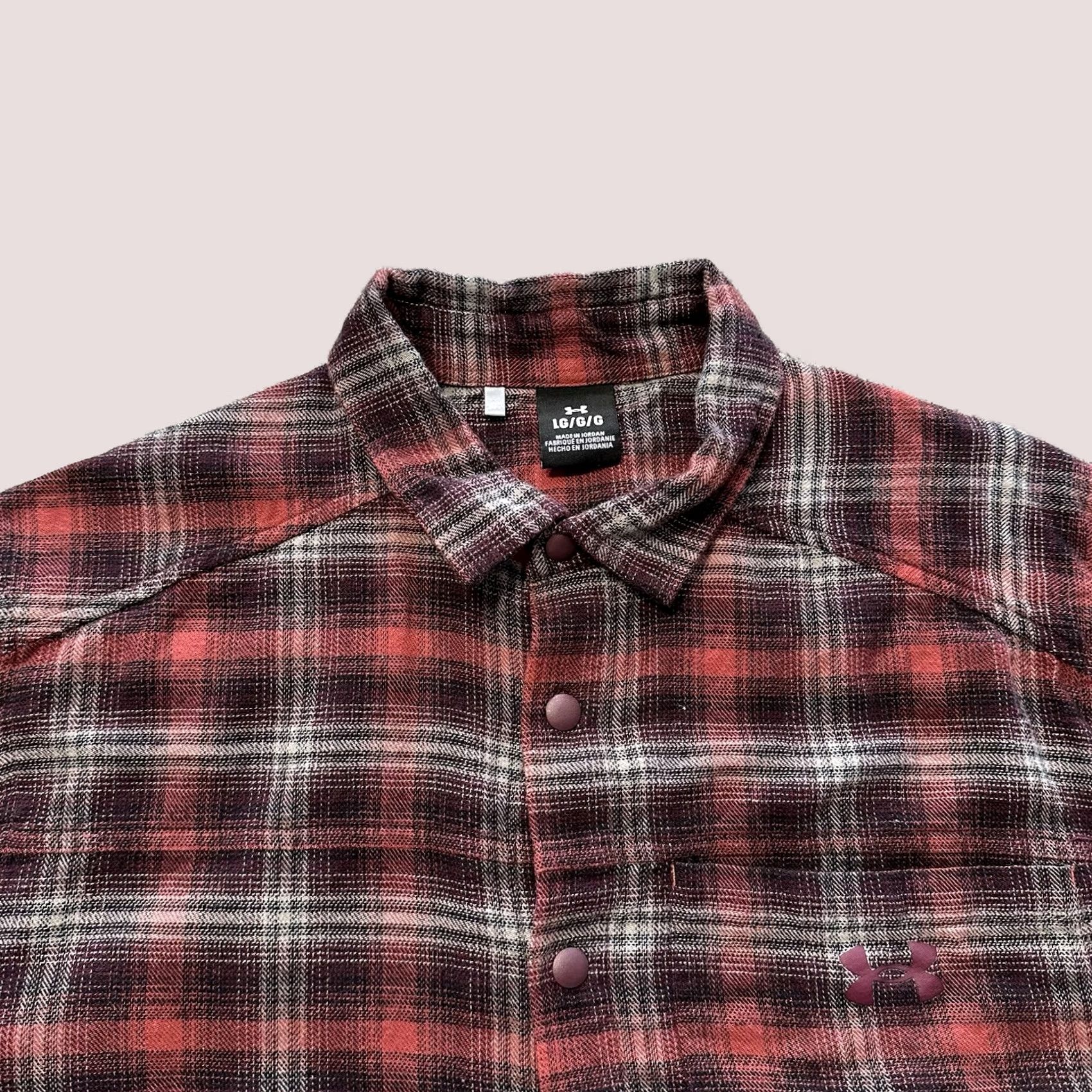 Under Armour Under Armour Tradesman Flex Flannel Shirt Mens L Red Plaid Long Sleeve Snap Shirt Size US L / EU 52-54 / 3 - 1 Thumbnail