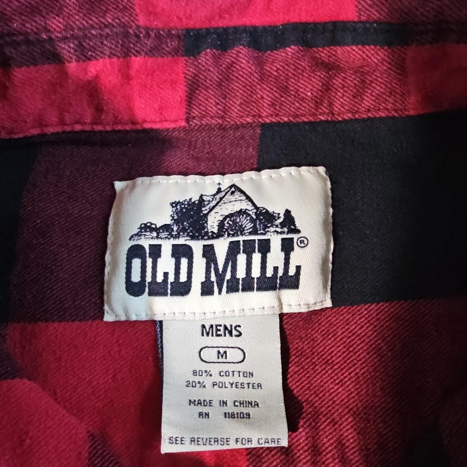 Other Old Mill Mens M Flannel Button Up Size US M / EU 48-50 / 2 - 3 Thumbnail