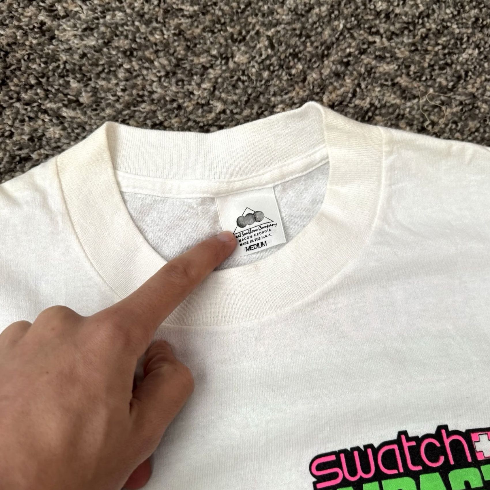 Swatch VINTAGE Swatch Impact T Shirt Mens M 80s Rare Skateboard Watches Graphic Tee Size US M / EU 48-50 / 2 - 6 Thumbnail