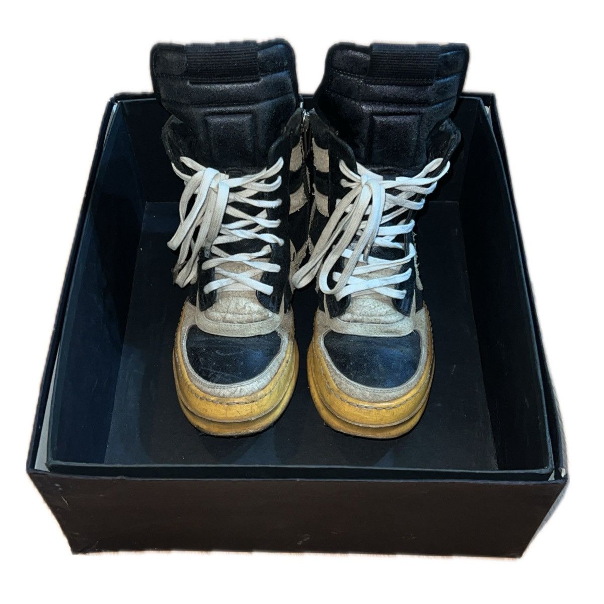 Rick Owens × Rick Owens Drkshdw Rick Owens SS09 Strutter Mohawk Oreo Dunks Size US 9 / EU 42 - 2 Thumbnail