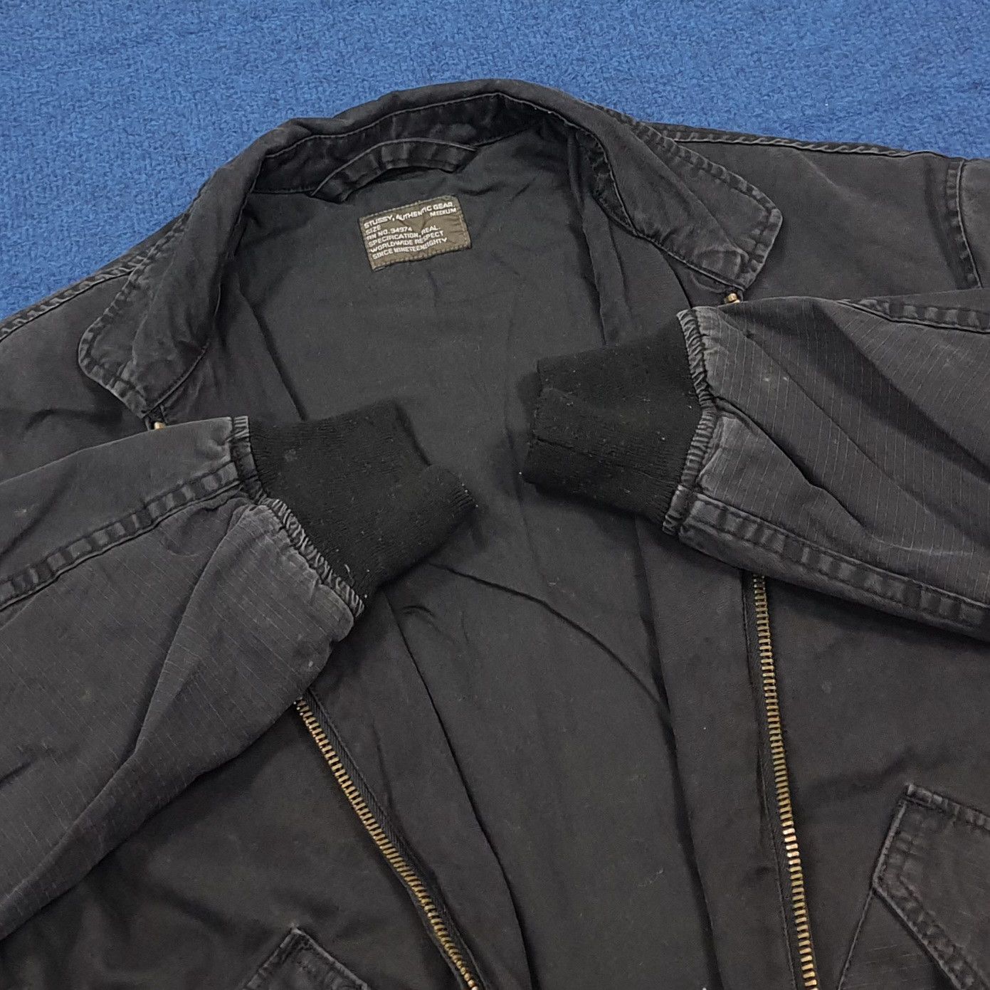 Stussy Vintage Stussy Authentic Gear Bomber Jacket C308N4 Size US L / EU 52-54 / 3 - 5 Thumbnail