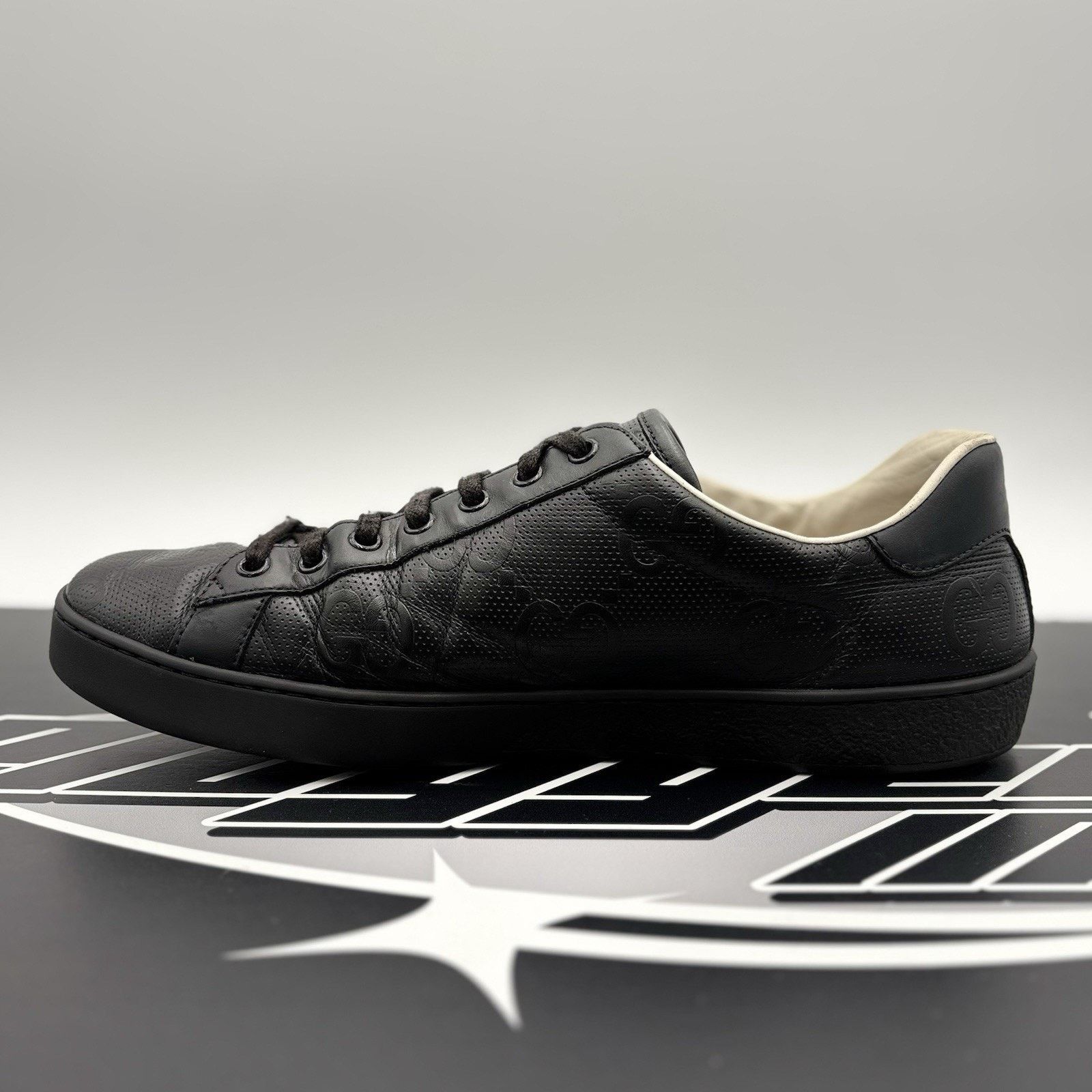 Gucci Size 9.5 G (10 US) - Gucci Ace GG ' Black ' Size US 10 / EU 43 - 4 Thumbnail