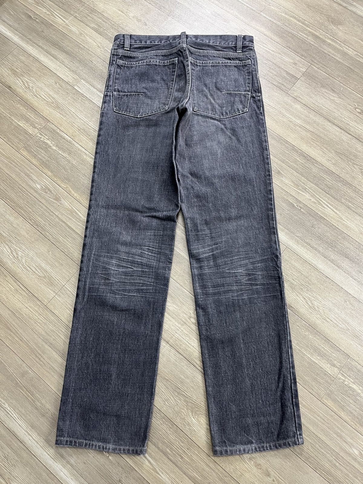 Yohji Yamamoto Japanese Design Ined Homme Yohji Yamamoto Faded Black Jeans Size US 29 - 9 Thumbnail