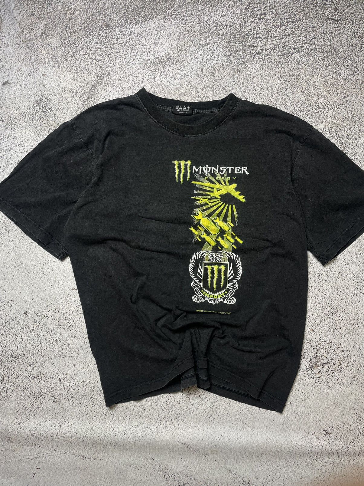 Vintage Full scale tshirt monster energy racing vintage Size US M / EU 48-50 / 2 - 1 Thumbnail