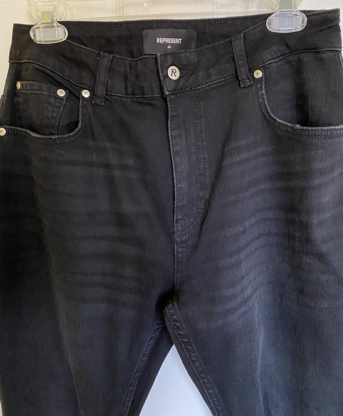 Represent Clo. Represent Clo R1 Destroyer Black Denim Jeans Size 32 Size US 32 / EU 48 - 3 Thumbnail