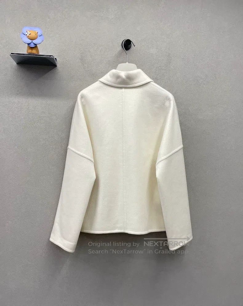 Hermes Hermes Beige cashmere coat Size XXS / US 00 / IT 34 - 2 Thumbnail
