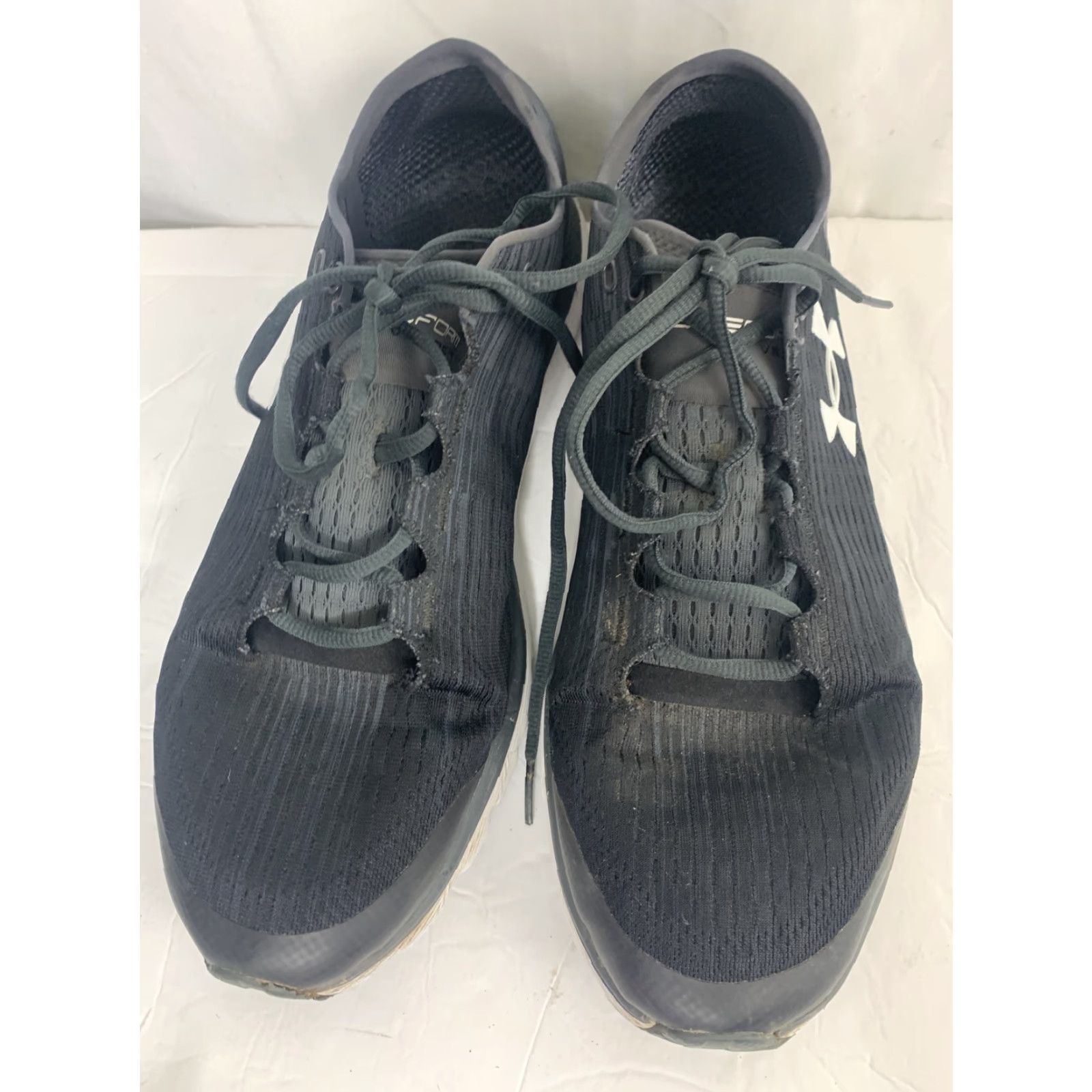 Under Armour VINTAGE Under Armour Speedform Velociti Black Graphic Mens Running Trainer 1298572 Sz 12 Size US 11 / EU 44 - 5 Thumbnail