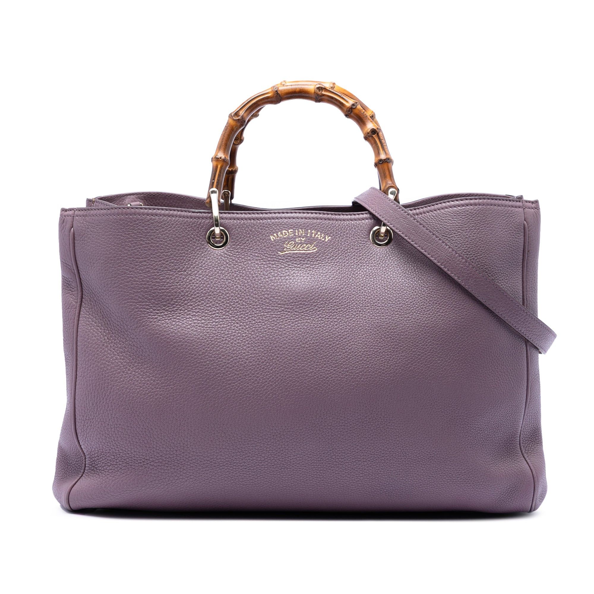 Gucci Large Calfskin Bamboo Shopper Satchel Size ONE SIZE - 1 Thumbnail
