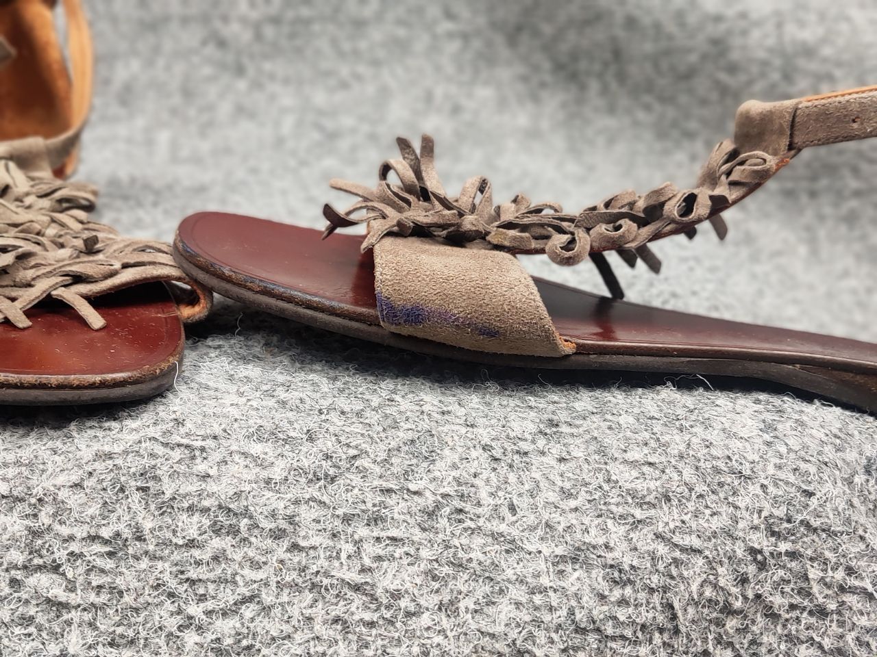 Chip & Pepper Chie Mihara Premium leather sandals without heels Shoes Size US 8.5 / IT 38.5 - 12 Thumbnail