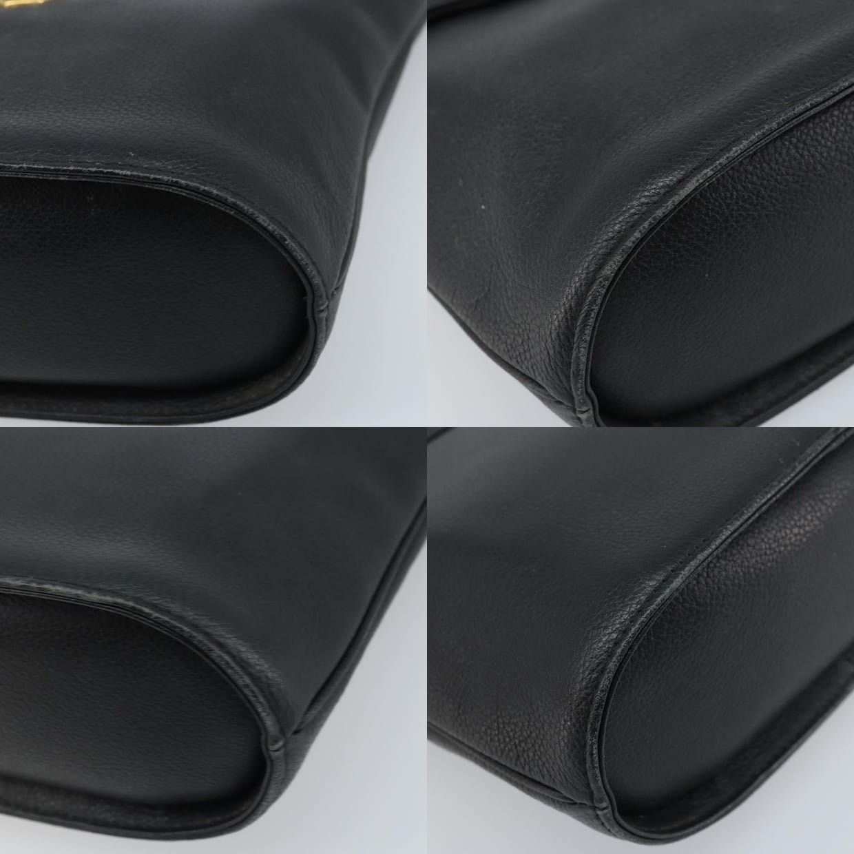 Saint Laurent Paris Saint Laurent Leather Handbag Black Size ONE SIZE - 7 Thumbnail