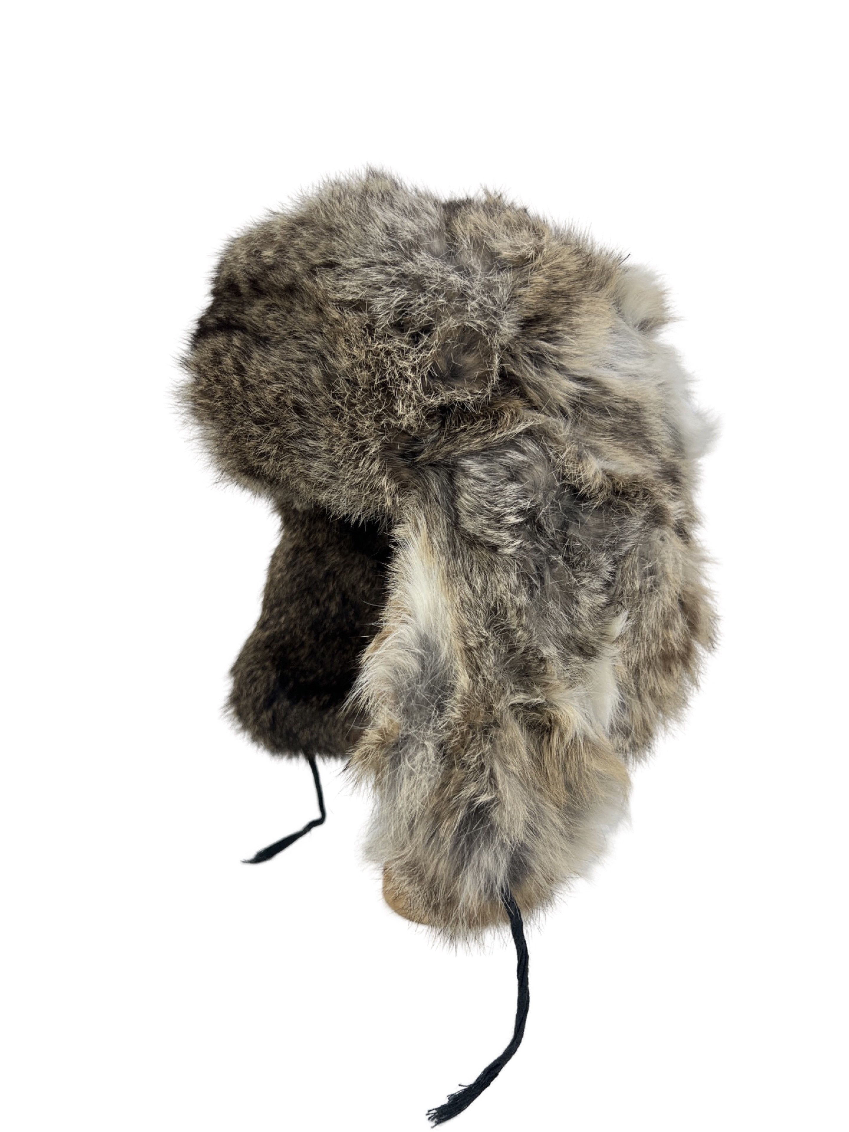 Vintage Vintage Ushanka Floppy Ears Real Rabbit Fur Hat Distressed Size ONE SIZE - 1 Thumbnail