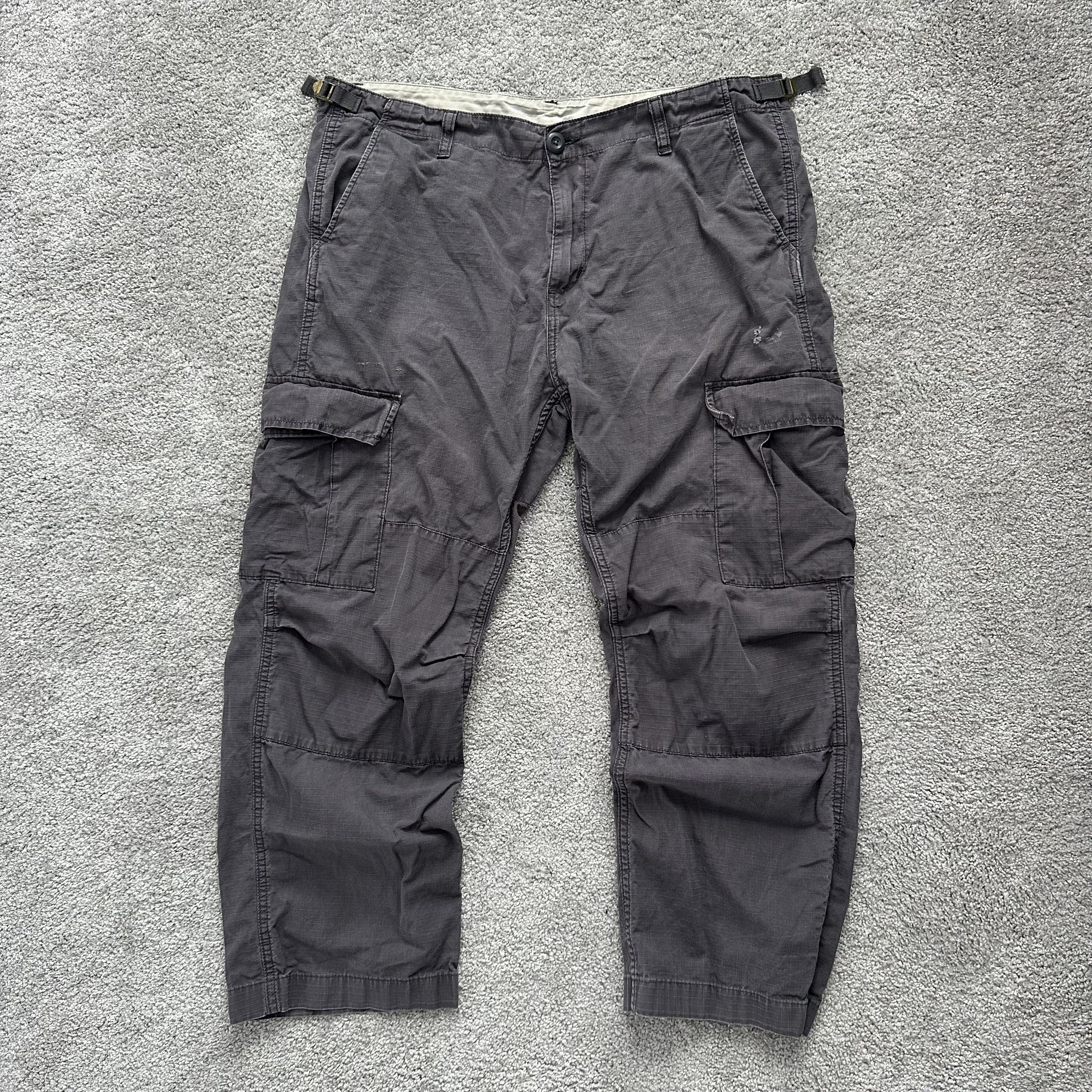 Carhartt Carhartt Vintage Black Denim Cargo Patch Streetwear Pants Size US 36 / EU 52 - 3 Thumbnail
