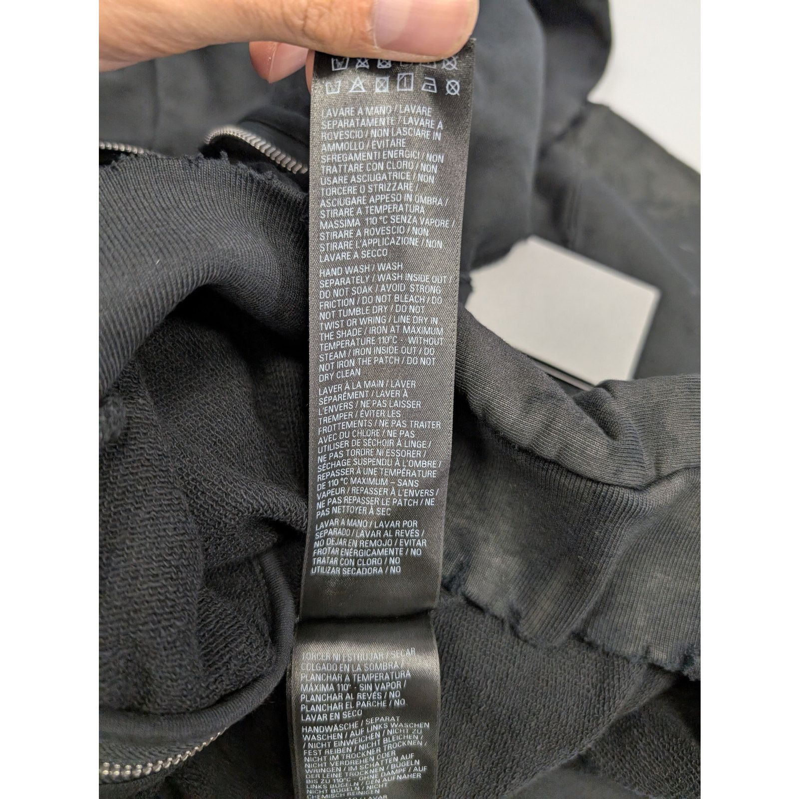 Balenciaga o1rshd1 Gaffer Med Moll Small Fit Zip up Hoodie Black Size US S / EU 44-46 / 1 - 15 Thumbnail