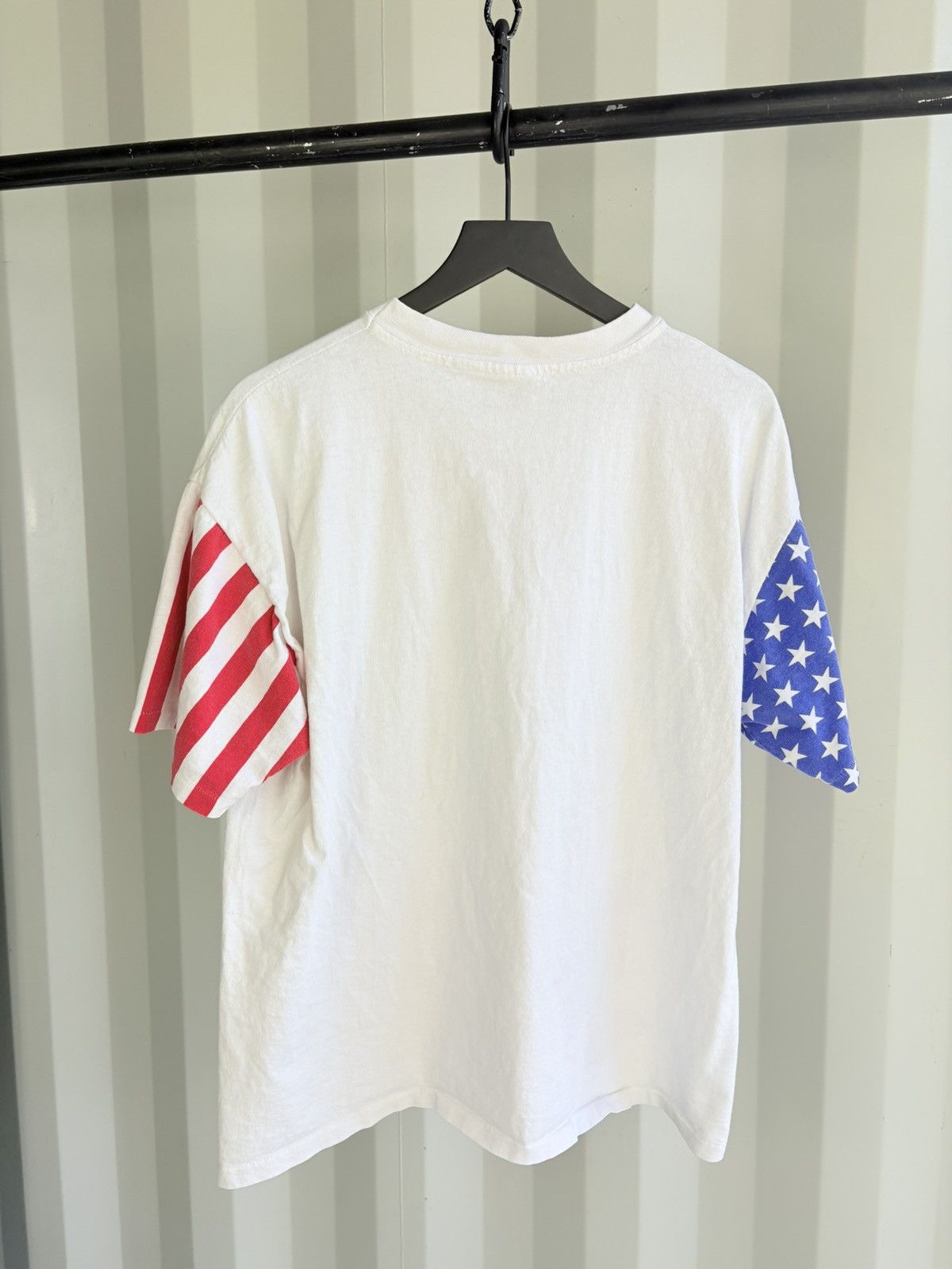 Vintage USA Flag Thrashed Faded Distressed Shirt ERD Grunge WCC Band Size US XL / EU 56 / 4 - 3 Thumbnail