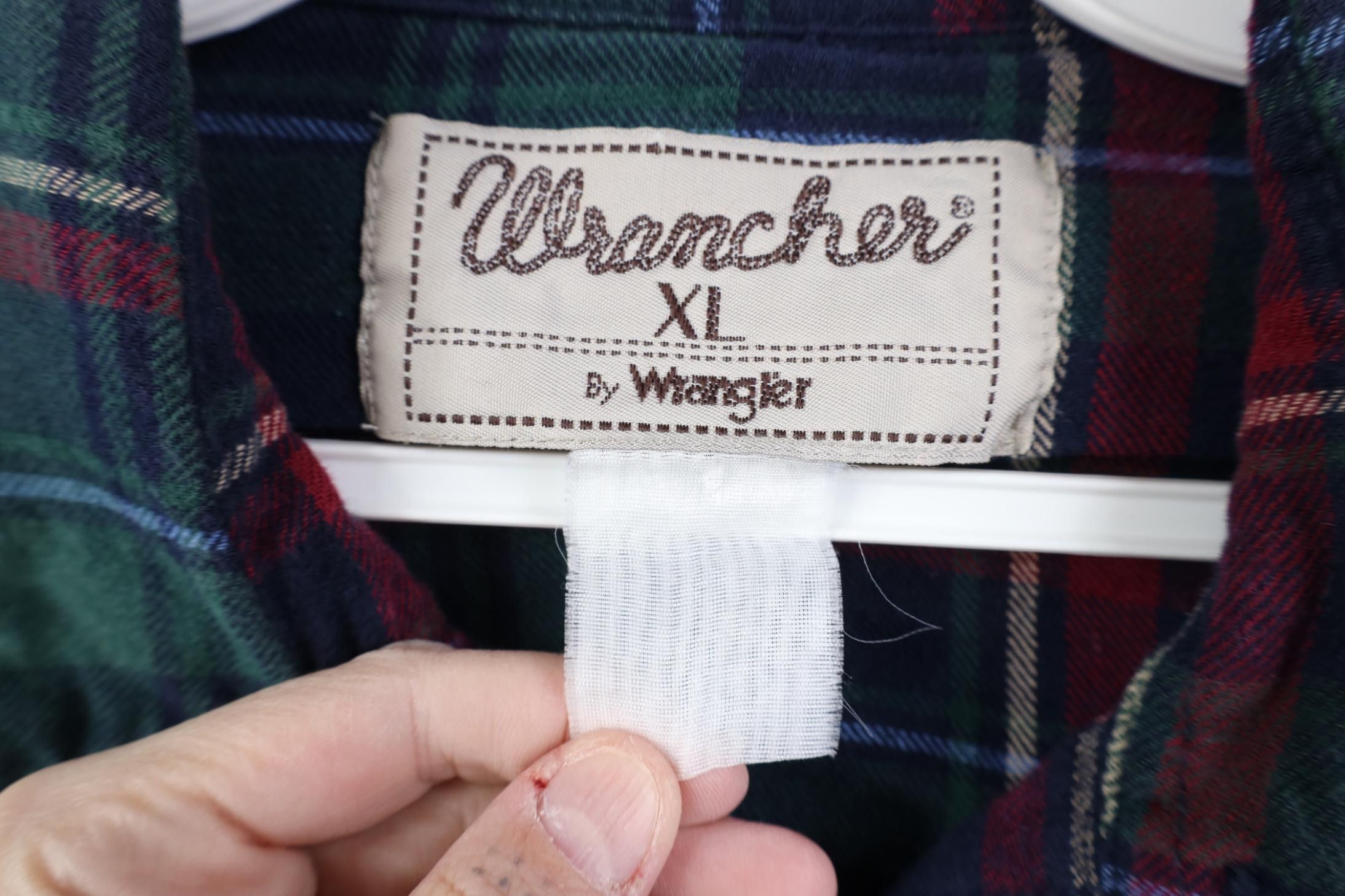 Wrangler Vintage 90s Wrangler Cowboy Rodeo Flannel Button Shirt Plaid Size US XL / EU 56 / 4 - 10 Thumbnail