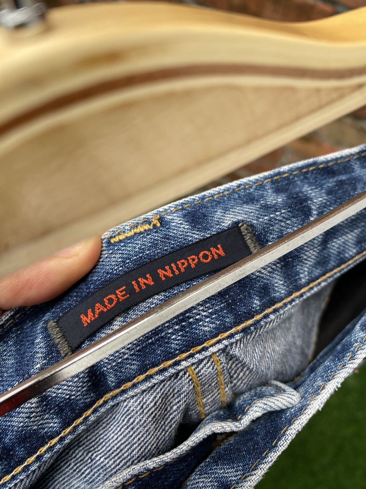 Blue Blue Japan × If Six Was Nine × Tornado Mart W33x33.5 blue way flare boot cut denime japanese brand Size 33" - 4 Thumbnail