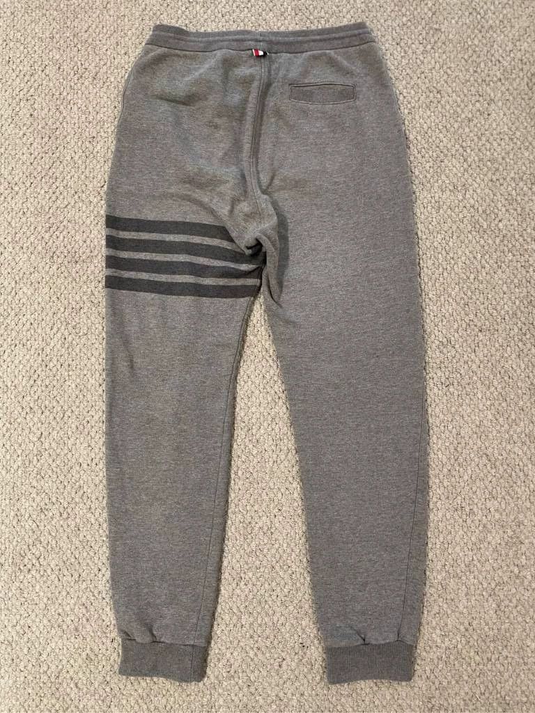 Thom Browne Thom Browne size3 Dark grey tracksuit pants Size US 27 - 2 Thumbnail