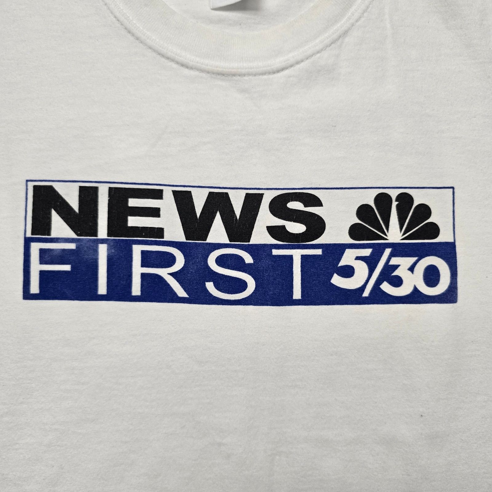 Gildan News First 5/30 Shirt KOAA-TV NBC Colorado White L Promo Tee Size US L / EU 52-54 / 3 - 2 Thumbnail