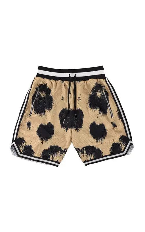 Vintage Mesh Basketball Shorts Leopard Xxl Size US 36 / EU 52 - 2 Thumbnail